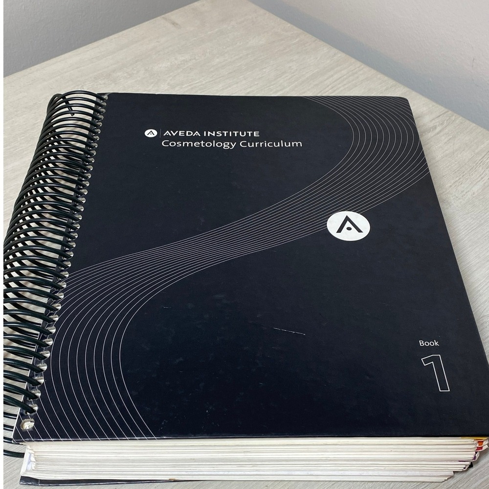 Aveda Institute Cosmetology Book 1 Student Guide Spiral Curriculum Manual 2002